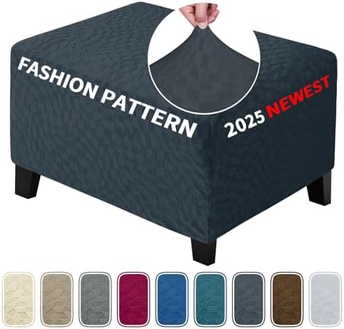ZNSAYOTX Ottoman Covers Soft Durable Washable