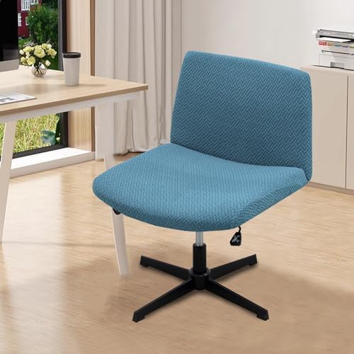 MIFXIN Office Chair Slipcover Without Arms Blue