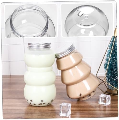 Cabilock 10pcs Snowman Beverage Bottles for Party Packaging