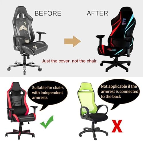 Gaming Chair Covers with Armrest Protection