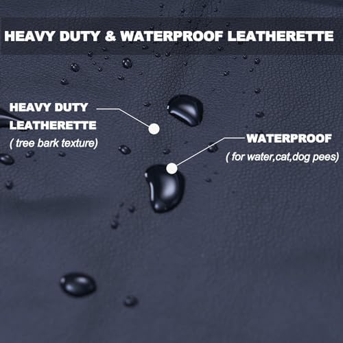Sigmat Custom Long Bench Cover Waterproof Faux Leather Protector