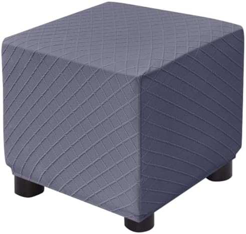 Bifaunvogel Square Ottoman Slipcover Dark Gray