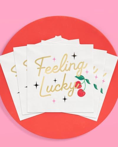 XO Fetti Feeling Lucky Napkins 3-Ply 25 Pc Set