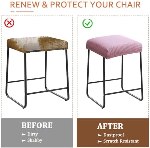 Levoberg Bar Stool Cover Purple-Pink Set of 2