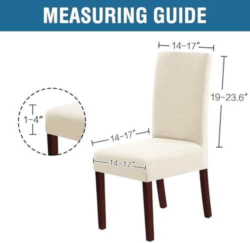 HVERSAILTEX Waterproof Dining Chair Covers Set of 4
