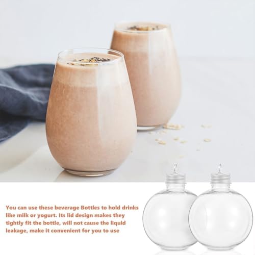 10Pcs Christmas Drink Balls with Caps Party Favors Silver
