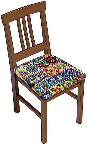 GTEVUTS Dining Chair Covers Set of 4 Boho Farm Style