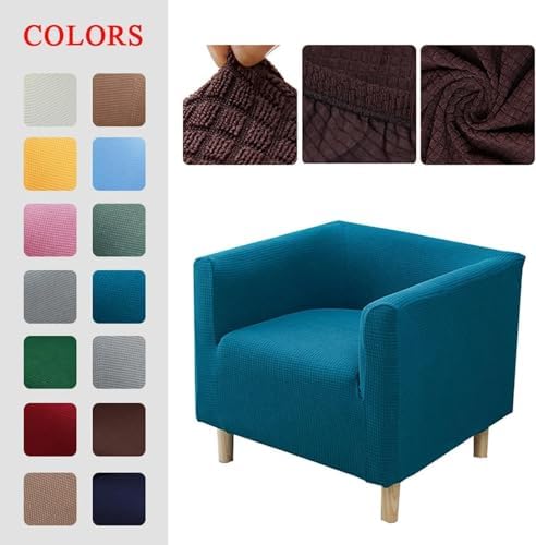 MUHXTONG Stretch Square Armchair Slipcover Black