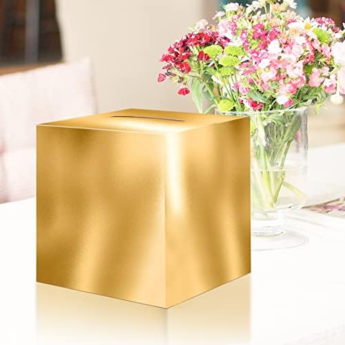 JC HUMMINGBIRD Shining Gold Card Box for Events