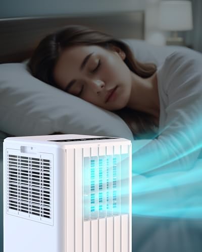 KYBOLT 8000 BTU Portable AC Unit with Remote Control and Dehumidifier - White