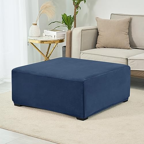 HFCNMY Stretch Velvet Ottoman Cover - Large