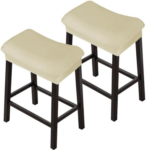Levoberg Stretch Velvet Bar Stool Cover for Counter Height Stools