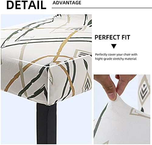 YISUN Dining Chair Covers 4 Pack Light Beige