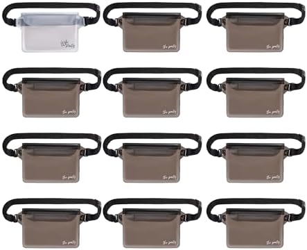 Waterproof Bachelorette Fanny Pack Set 12 Pack Black
