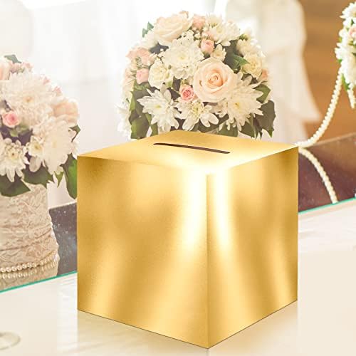 JC HUMMINGBIRD Shining Gold Card Box for Events
