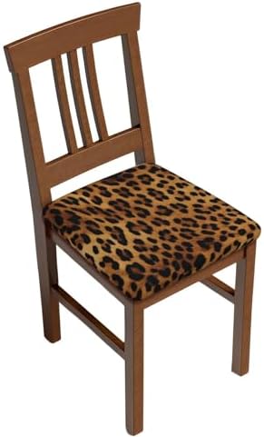 Leopard Skin Bar Stool Cover Set of Four
