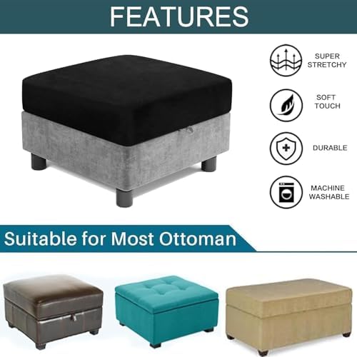 Waterproof Modular Storage Ottoman Covers Square