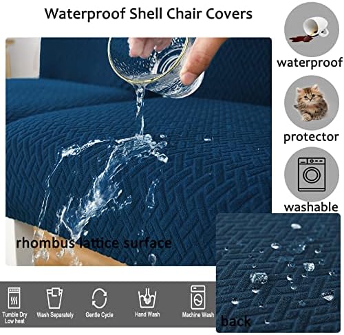 HAOYONG Waterproof Dining Chair Covers Set of 4