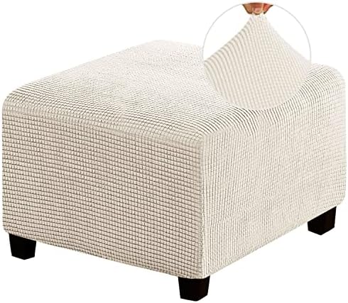 Stretch Ottoman Cover for Living Room Foot Stool