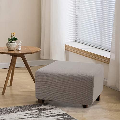 Flamingo P Oversized Ottoman Slipcover - Taupe