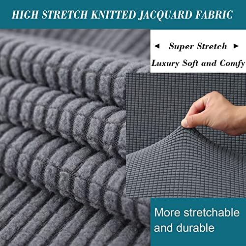 HFCNMY Stool Covers 2 Pack Dark Grey