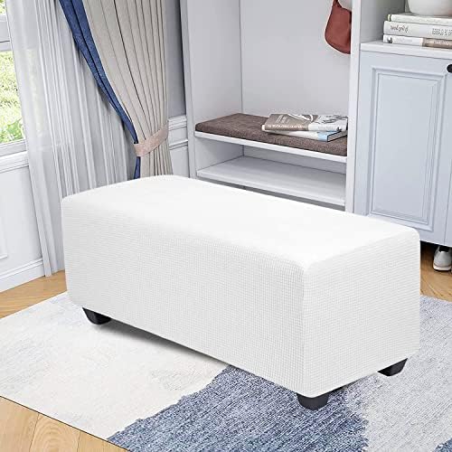 CONRUSER Stretch Ottoman Covers for Living Room Furniture Protector