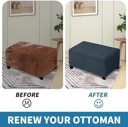 ZNSAYOTX Ottoman Covers Soft Durable Washable