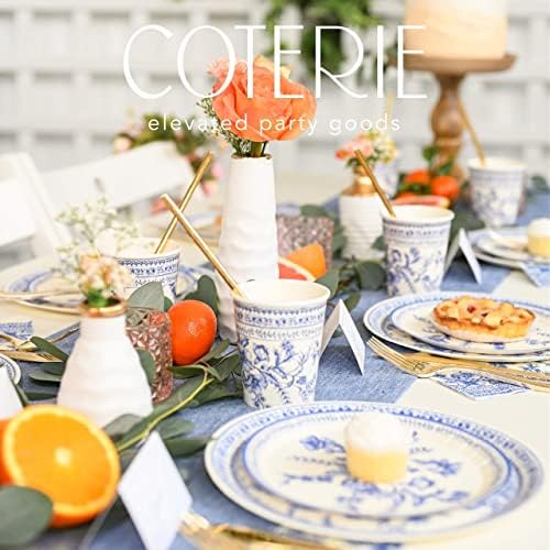 Coterie Blue Floral Paper Napkins Set of 25