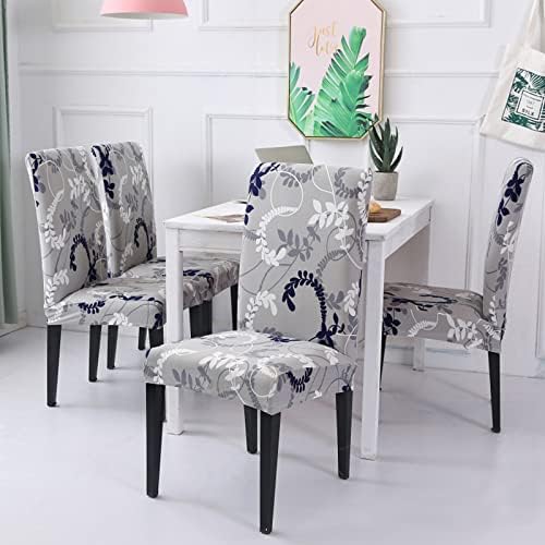 HZDHCLH Dining Chair Covers 4 Pack Stretch Spandex