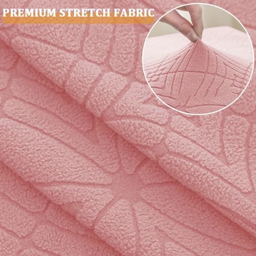 Bifaunvogel Rectangle Folding Ottoman Cover with Elastic Bottom S Pink