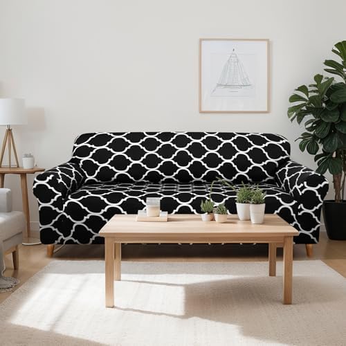 Peryiter 3 Pc Sofa Slipcover Set for Couch Loveseat and Armchair