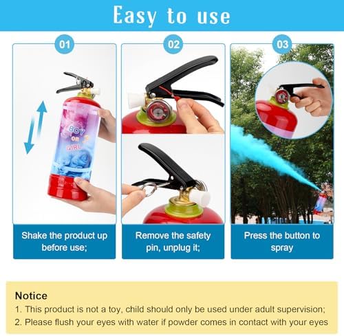 Giant Gender Reveal Fire Extinguisher 2 Pack