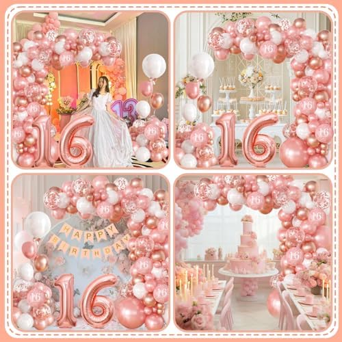 100pcs Sweet 16 Decorations Kit for Girls