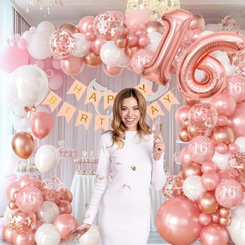 100pcs Sweet 16 Decorations Kit for Girls