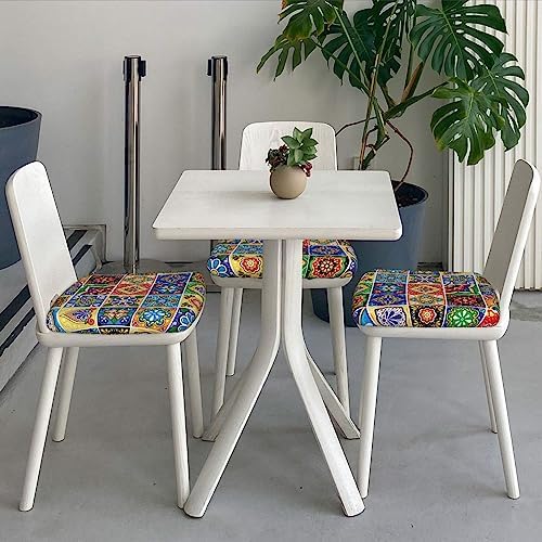 GTEVUTS Dining Chair Covers Set of 4 Boho Farm Style
