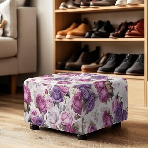 Cugasmaru Ottoman Cover - Soft Stretch Slipcover for Stool and Footrest