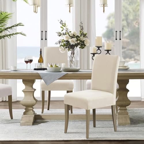 HVERSAILTEX Waterproof Dining Chair Covers Set of 4