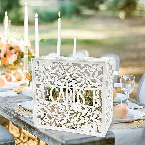 OurWarm White Card Box for Wedding Reception Decor