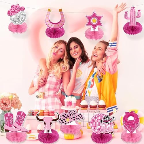 Western Cowgirl Party Decorations Lets Go Girls Centerpieces