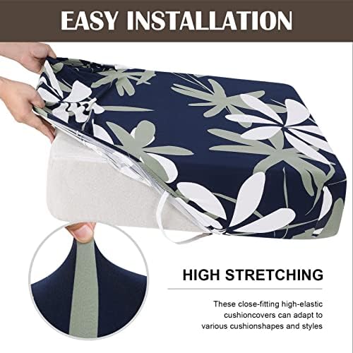 SearchI Stretch Printed Sofa Cushion Covers with Elastic Bottom