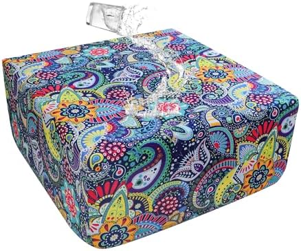 EVOLLER Waterproof Stretch Ottoman Cover 40x40x15 Inch