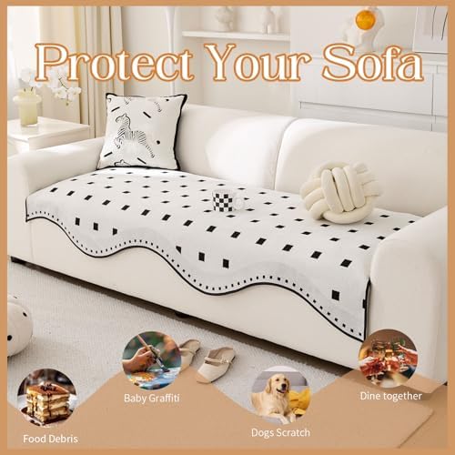 Boho Chenille Sofa Cover with Anti-Slip and Waterproof Design