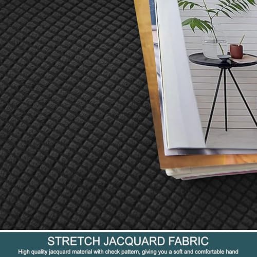 YOCOVER Stretch Modular Storage Ottoman Cover Dark Grey 1pcs