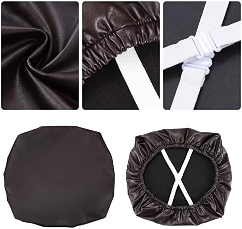 YISUN Chair Seat Covers Set of 4 Waterproof PU Leather Dining Chair Slipcovers