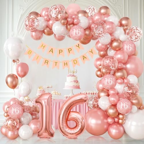 100pcs Sweet 16 Decorations Kit for Girls