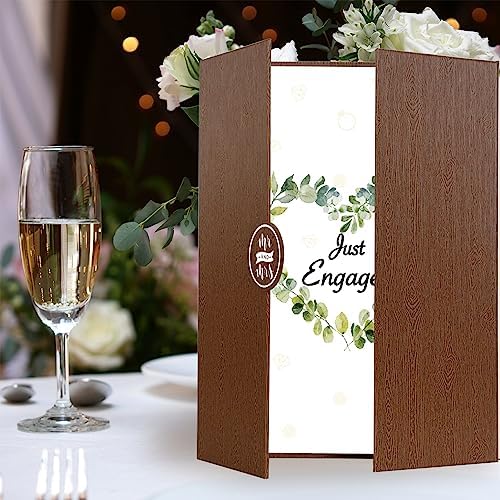 Vlipoeasn Brown Engagement Guest Book Alternative