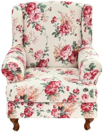 HAOYONG Stretch 2 Piece Wingback Chair Covers