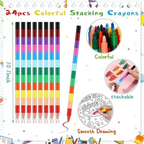 24Pcs Back to School Coloring Books with Pens
