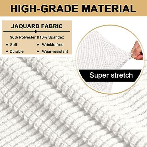 Bifaunvogel Small White Square Ottoman Slipcover