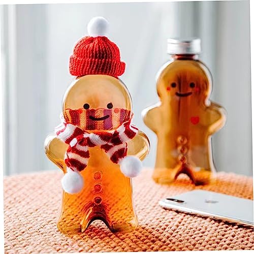 VALICLUD 10pcs Christmas Gingerbread Beverage Bottles